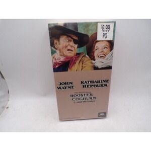 Rooster Cogburn VHS John Wayne Katharine Hepburn Western MCA Universal‎ Sealed